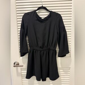 Zara Basic Collection women's black Long Sleeves Romper Shorts Size S